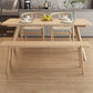 Pine Solid Wood Dining Table Rectangle Dining Table in Natural