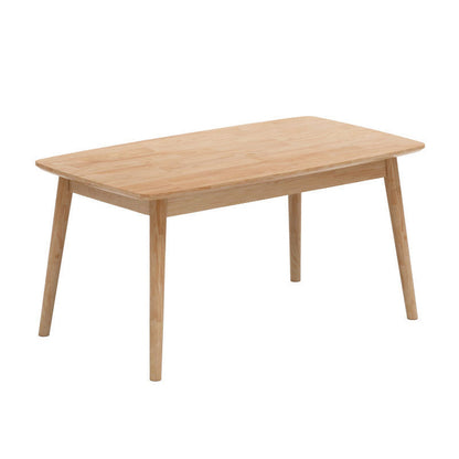 Table à manger en bois massif rectangulaire meubles modernes avec 4 jambes pour un usage domestique