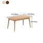 Mesa de comedor rectangular de madera maciza muebles modernos con 4 patas para uso en el hogar