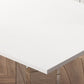 Rectangle Dining Table Stone Dining Table with Acrylic Double Pedestal