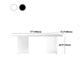 Rectangle Dining Table Stone Dining Table with Acrylic Double Pedestal