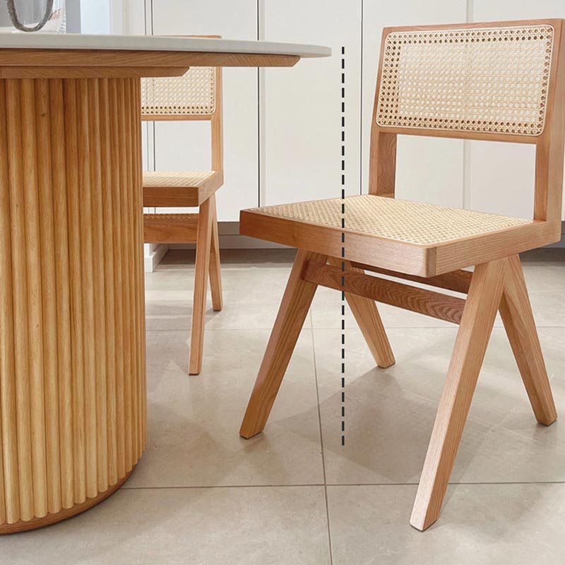 Tavolo da pranzo in pietra rotonda tavolo piedistallo in legno massiccio in naturale e nero