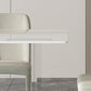 Rectangular Stone Dining Table Modern White Furniture with Acrylic Double Pedestal Clearhalo 'Dining Tables & Seating' 'Dining Tables' 'dining_table' 'furn' 'furn_dining_table' 'Furniture' 'Kitchen & Dining Furniture' 5921911