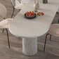 Stone Top Dining Table Modern Double Pedestal Dining Table for Kitchen Clearhalo 'Dining Tables & Seating' 'Dining Tables' 'dining_table' 'furn' 'furn_dining_table' 'Furniture' 'Kitchen & Dining Furniture' 5921964