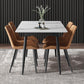 Rectangular Sintered Stone Dining Table Modern Furniture with 4 Legs for Home Clearhalo 'Dining Tables & Seating' 'Dining Tables' 'dining_table' 'furn' 'furn_dining_table' 'Furniture' 'Kitchen & Dining Furniture' 5921984