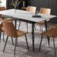 Rectangular Sintered Stone Dining Table Modern Furniture with 4 Legs for Home Clearhalo 'Dining Tables & Seating' 'Dining Tables' 'dining_table' 'furn' 'furn_dining_table' 'Furniture' 'Kitchen & Dining Furniture' 5921985