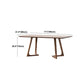 Mesa de comedor de madera maciza natural muebles interiores modernos con doble pedestal