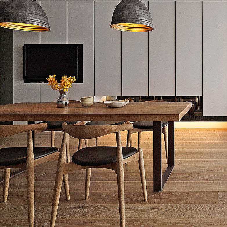 Mesa de comedor de madera maciza rectángulo