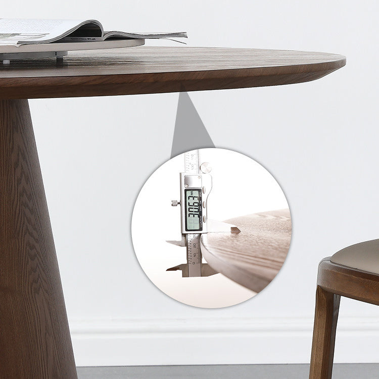 Solid Wood Dining Table Modern Round Dining Table with Pedestal Base Clearhalo 'Dining Tables & Seating' 'Dining Tables' 'dining_table' 'furn' 'furn_dining_table' 'Furniture' 'Kitchen & Dining Furniture' 5922080