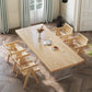 Pine Wood Dining Table Traditional Luxury Dining Table with 3 Legs