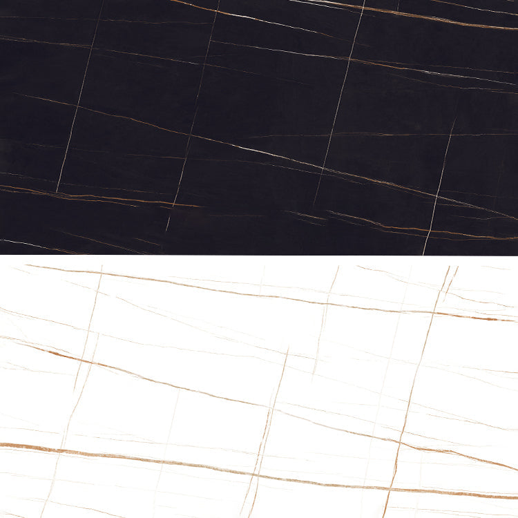 4本の足のあるストーントップダイニングテーブルコンテンポラリーダイニングテーブル