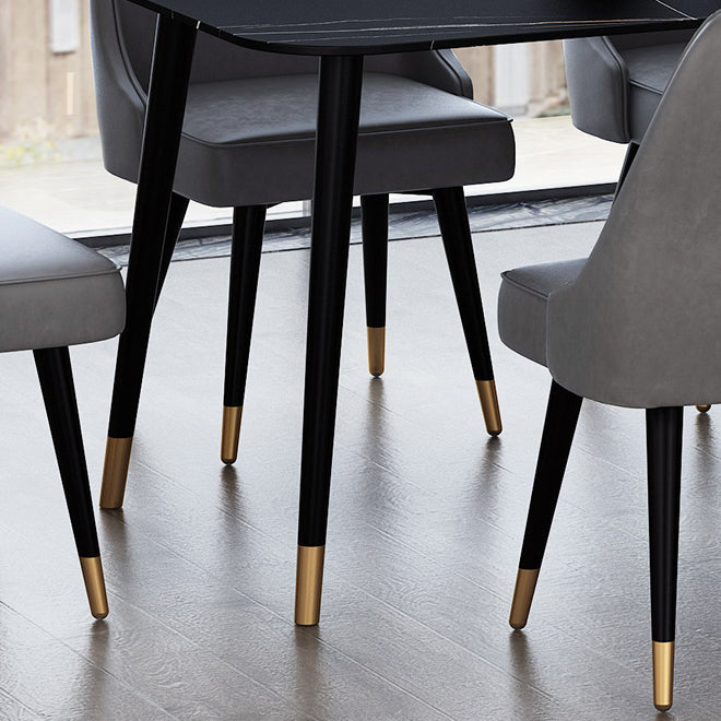 4本の足のあるストーントップダイニングテーブルコンテンポラリーダイニングテーブル