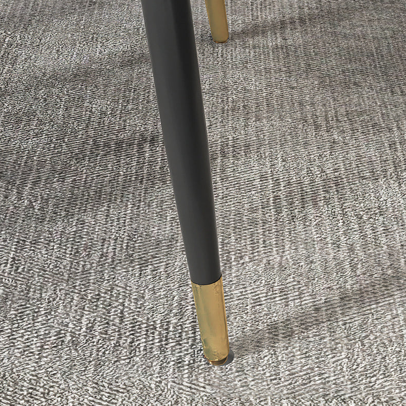 Stone Top Table Contemporary Dining Table with 4 Legs in Black Clearhalo 'Dining Tables & Seating' 'Dining Tables' 'dining_table' 'furn' 'furn_dining_table' 'Furniture' 'Kitchen & Dining Furniture' 5922293