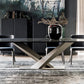 Stone Dining Table Traditional Luxury Dining Table with Pedestal Base Clearhalo 'Dining Tables & Seating' 'Dining Tables' 'dining_table' 'furn' 'furn_dining_table' 'Furniture' 'Kitchen & Dining Furniture' 5922359