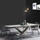 Stone Dining Table Traditional Luxury Dining Table with Pedestal Base Clearhalo 'Dining Tables & Seating' 'Dining Tables' 'dining_table' 'furn' 'furn_dining_table' 'Furniture' 'Kitchen & Dining Furniture' 5922362