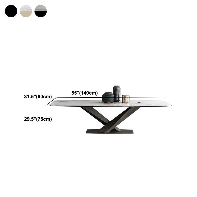 Stone Dining Table Traditional Luxury Dining Table with Pedestal Base Clearhalo 'Dining Tables & Seating' 'Dining Tables' 'dining_table' 'furn' 'furn_dining_table' 'Furniture' 'Kitchen & Dining Furniture' 5922364