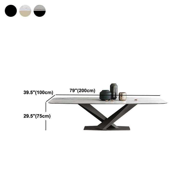 Stone Dining Table Traditional Luxury Dining Table with Pedestal Base Clearhalo 'Dining Tables & Seating' 'Dining Tables' 'dining_table' 'furn' 'furn_dining_table' 'Furniture' 'Kitchen & Dining Furniture' 5922367