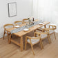 Pine Wood Dining Table Contemporary Rectangle Table with Sled Base 94.5"L x 39.4"W x 29.5"H Without Chairs Clearhalo 'Dining Tables & Seating' 'Dining Tables' 'dining_table' 'furn' 'furn_dining_table' 'Furniture' 'Kitchen & Dining Furniture' 5922394