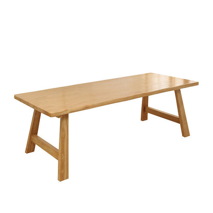 Pine Wood Dining Table Contemporary Rectangle Table with Sled Base Without Chairs Clearhalo 'Dining Tables & Seating' 'Dining Tables' 'dining_table' 'furn' 'furn_dining_table' 'Furniture' 'Kitchen & Dining Furniture' 5922396