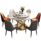 Traditional Luxury Dining Table Round Convertible Dining Table with Pedestal
