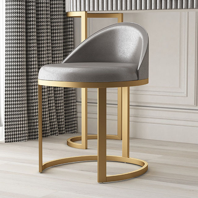 Glam Metal Dining Room Chair Upholstered Armless Dining Chairs for Home Use Clearhalo 'Dining Chairs' 'Dining Tables & Seating' 'dining_chair' 'furn' 'furn_dining_chair' 'Furniture' 'Kitchen & Dining Furniture' 5922534