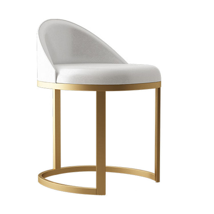 Glam Metal Dining Room Chair Upholstered Armless Dining Chairs for Home Use Clearhalo 'Dining Chairs' 'Dining Tables & Seating' 'dining_chair' 'furn' 'furn_dining_chair' 'Furniture' 'Kitchen & Dining Furniture' 5922542