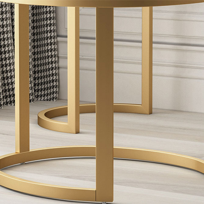 Glam Metal Dining Room Chair Upholstered Armless Dining Chairs for Home Use Clearhalo 'Dining Chairs' 'Dining Tables & Seating' 'dining_chair' 'furn' 'furn_dining_chair' 'Furniture' 'Kitchen & Dining Furniture' 5922545