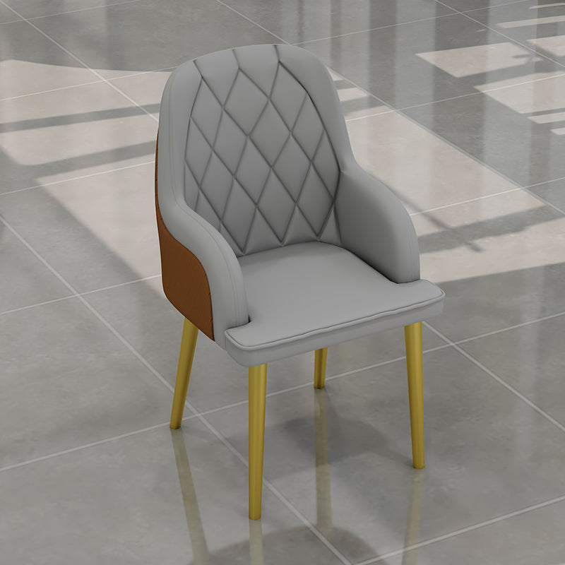 Scandinavisch design lederen eetkamerstoelen stoere achterstoel met achterste arm voor keuken