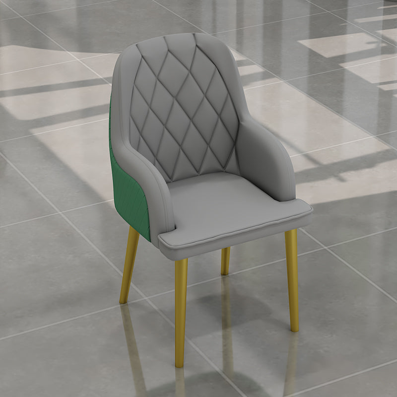 Scandinavisch design lederen eetkamerstoelen stoere achterstoel met achterste arm voor keuken