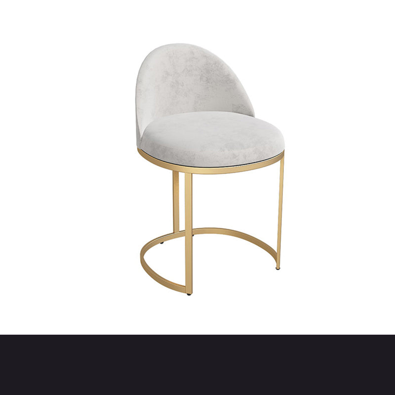 Silla de comedor de comedor de metal Glam Metal silla de comedor sin brazo para uso de restaurantes