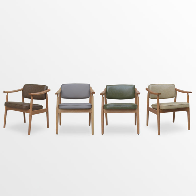 Traditionele stijl eetstoelen keukenarmzijde eetkamerstoel met houten benen