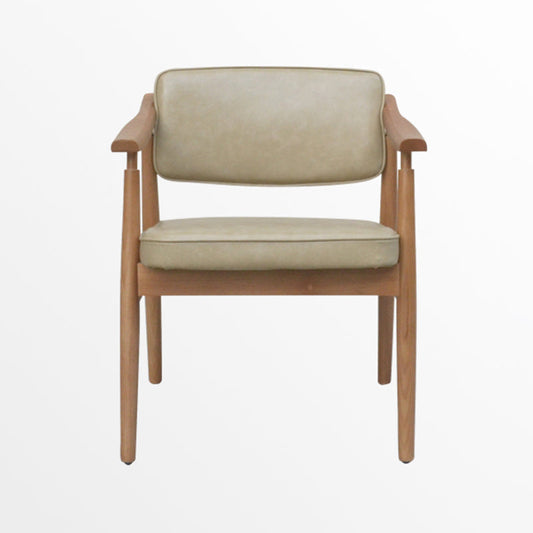 Traditional Style Dining Chairs Kitchen Arm Side Dining Chair with Wooden Legs