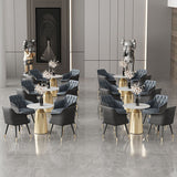 Silla lateral tapizada para el brazo de comedor de metal para uso doméstico