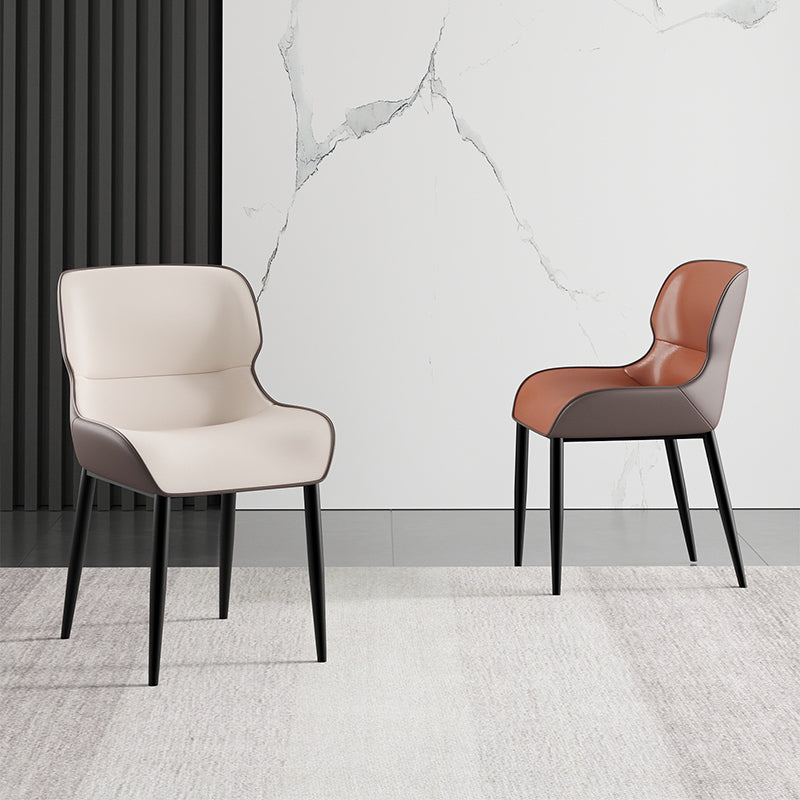 Silla de ala de ala de brazo sillas de cuero de estilo industrial de estilo industrial