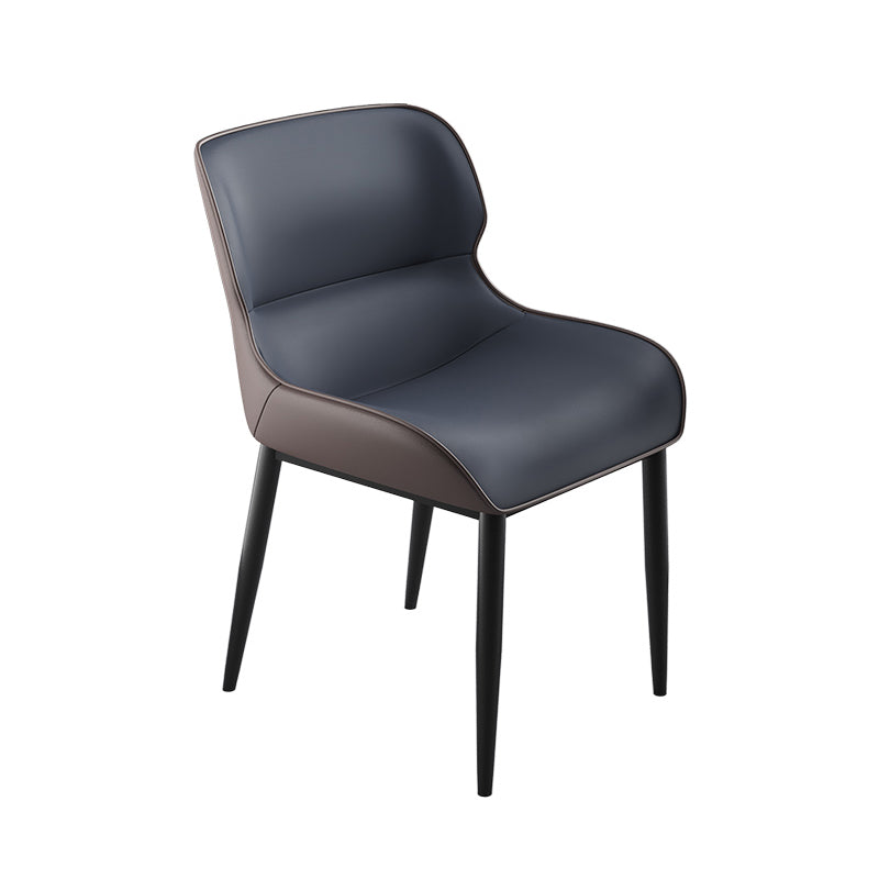 Silla de ala de ala de brazo sillas de cuero de estilo industrial de estilo industrial