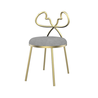 Silla lateral de comedor de tela Sillas de comedor abiertas de diseño nórdico