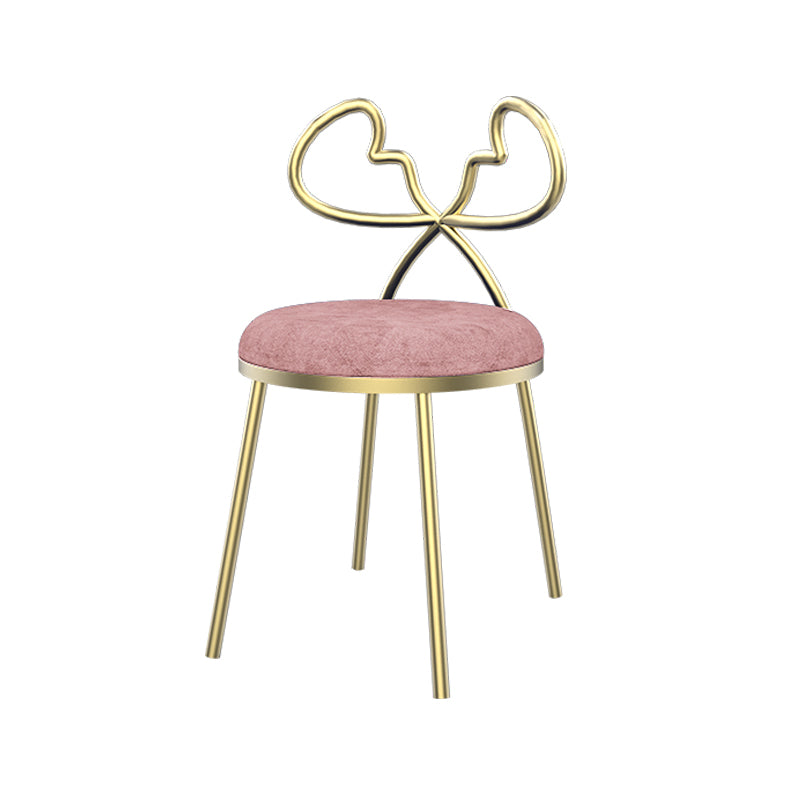 Silla lateral de comedor de tela Sillas de comedor abiertas de diseño nórdico