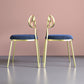 Silla lateral de comedor de tela Sillas de comedor abiertas de diseño nórdico