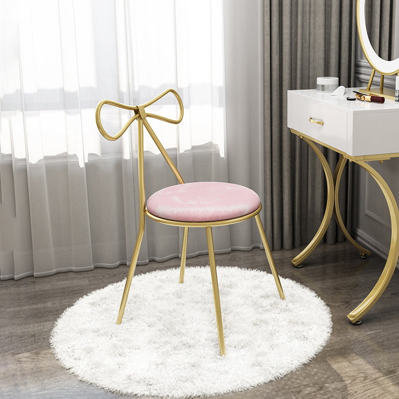 Faux lederen zijstoel Noordse ontwerp Open rug Dining zijstoel