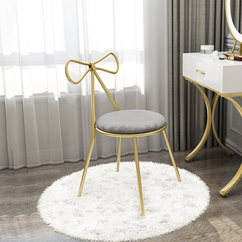 Faux lederen zijstoel Noordse ontwerp Open rug Dining zijstoel