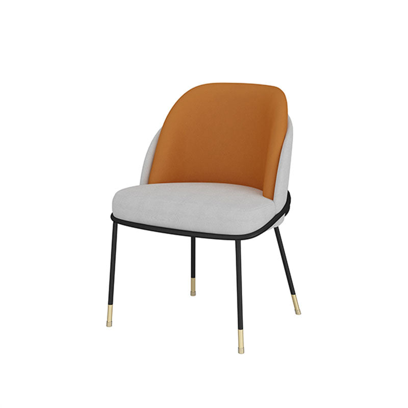 Gestoffeerde zijstoel Scandinavisch design armloze vaste achterstoel voor thuis