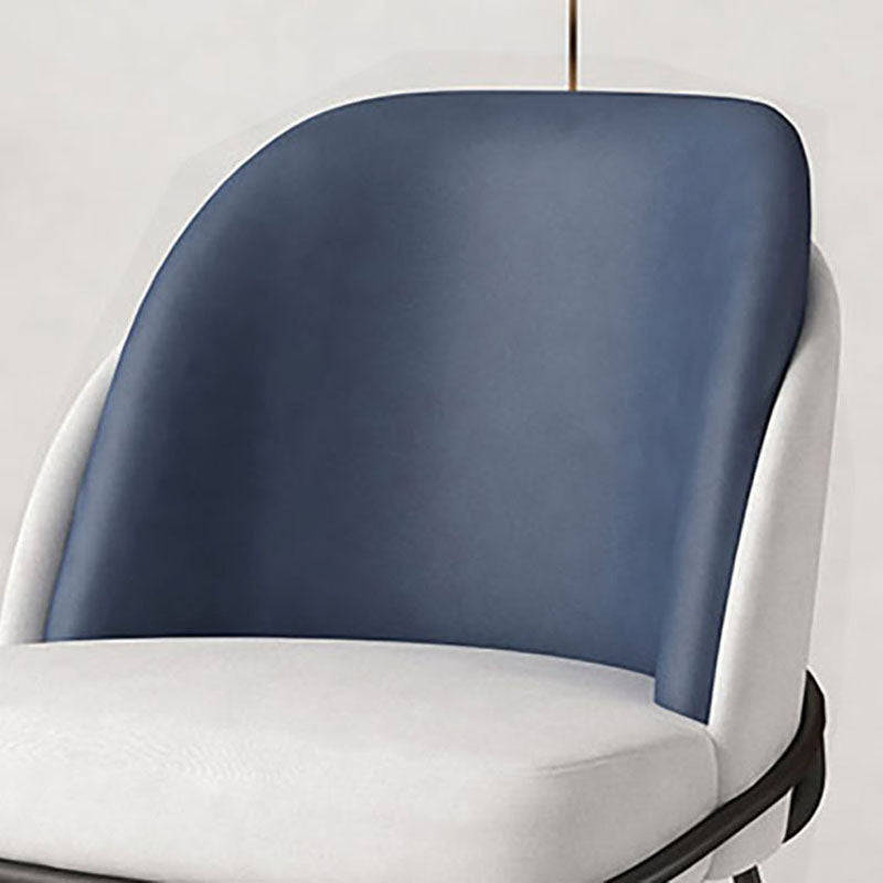 Gestoffeerde zijstoel Scandinavisch design armloze vaste achterstoel voor thuis