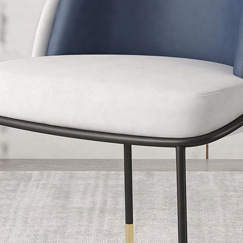 Gestoffeerde zijstoel Scandinavisch design armloze vaste achterstoel voor thuis