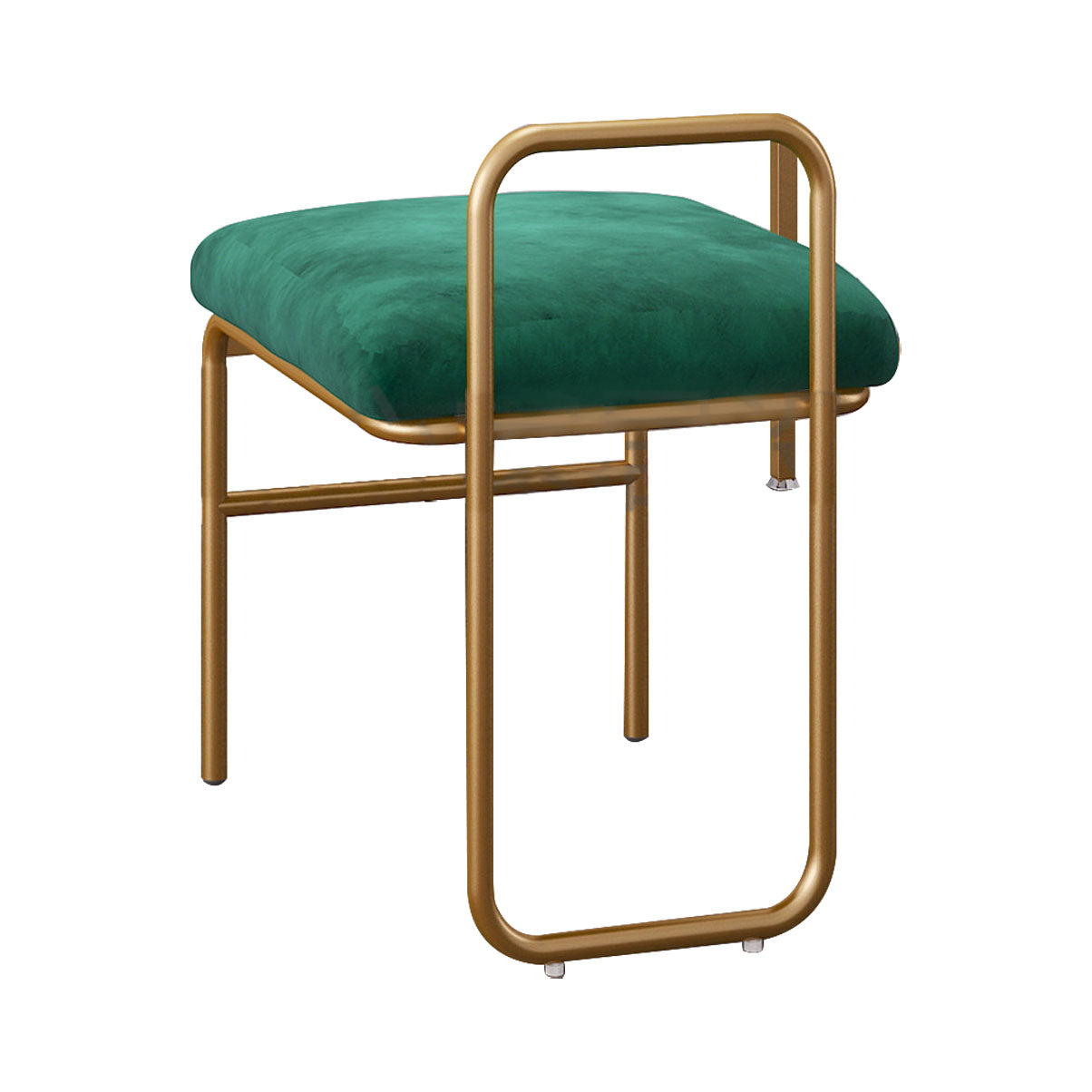 Sillas de comedor sin brazo de terciopelo glamorosa sillas de comedor de metal para uso doméstico