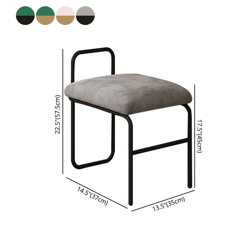 Sillas de comedor sin brazo de terciopelo glamorosa sillas de comedor de metal para uso doméstico