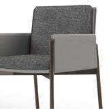 Gestoffeerde matte afwerking Dineerstoel Designer Stijl Conferentieruimte Solid Back Arm stoel