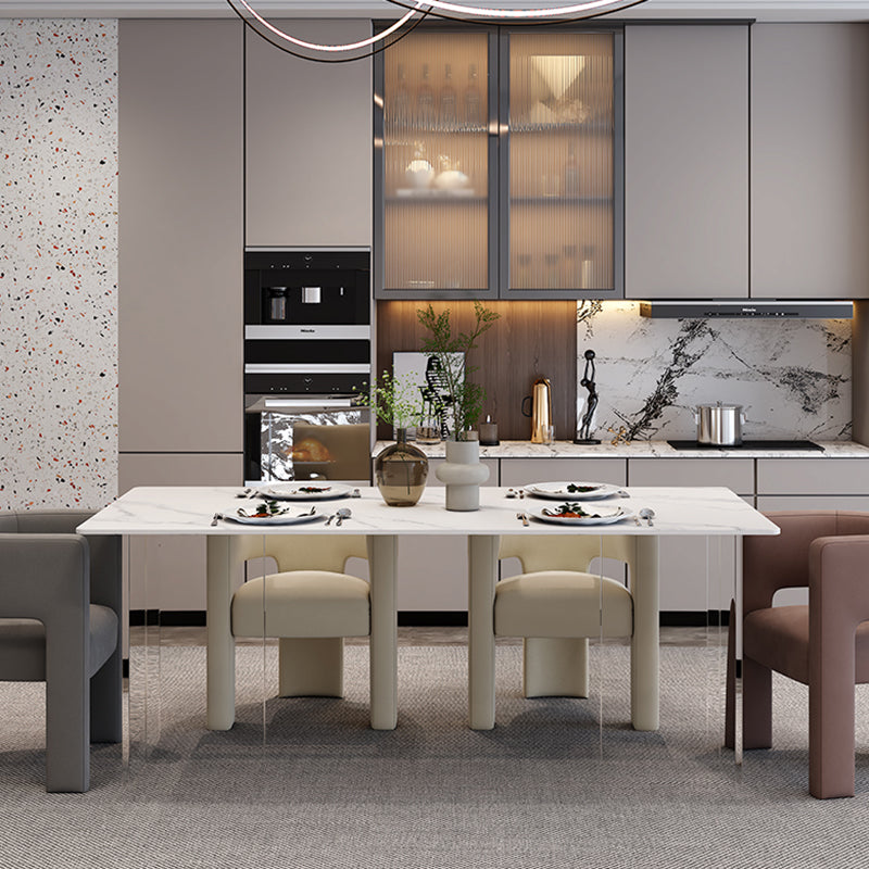 Silla de estilo de estilo contemporáneo silla de comedor abierta silla de brazo para interiores