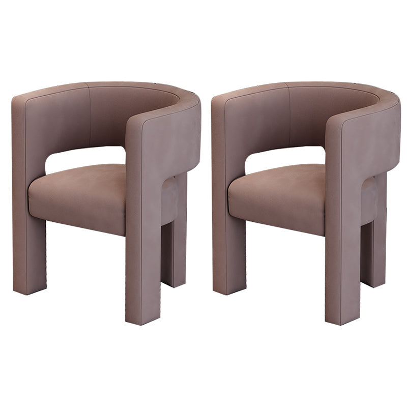 Silla de estilo de estilo contemporáneo silla de comedor abierta silla de brazo para interiores