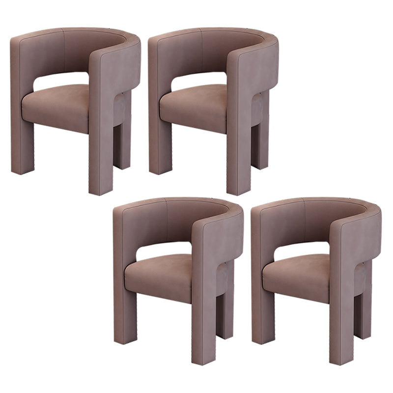 Silla de estilo de estilo contemporáneo silla de comedor abierta silla de brazo para interiores