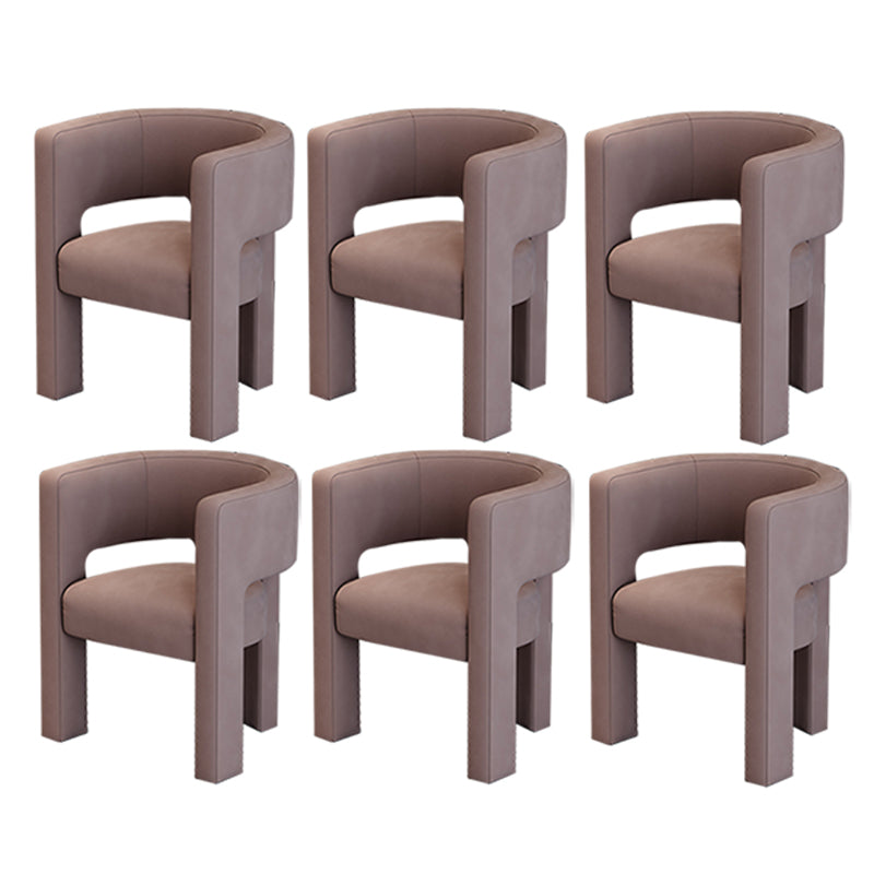 Silla de estilo de estilo contemporáneo silla de comedor abierta silla de brazo para interiores